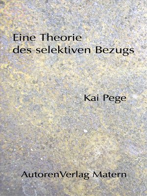 cover image of Eine Theorie des selektiven Bezugs